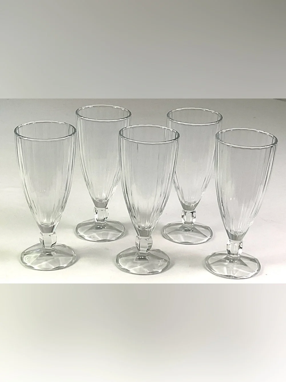 Crystal D’Arques -Durand-milkshake/parfait/dessert glasses – set of five